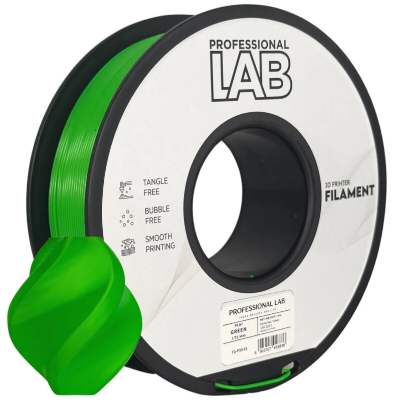 Professional Lab - PLA Filament - Zelený (1,75 mm, 1 kg)